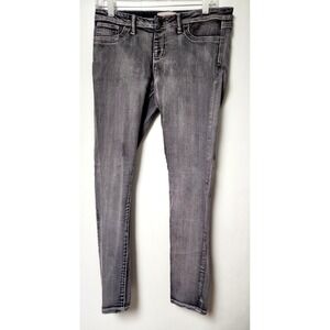 21 Denim Straight Leg Gray Jeans with White stitching Size 29 Stretch‎